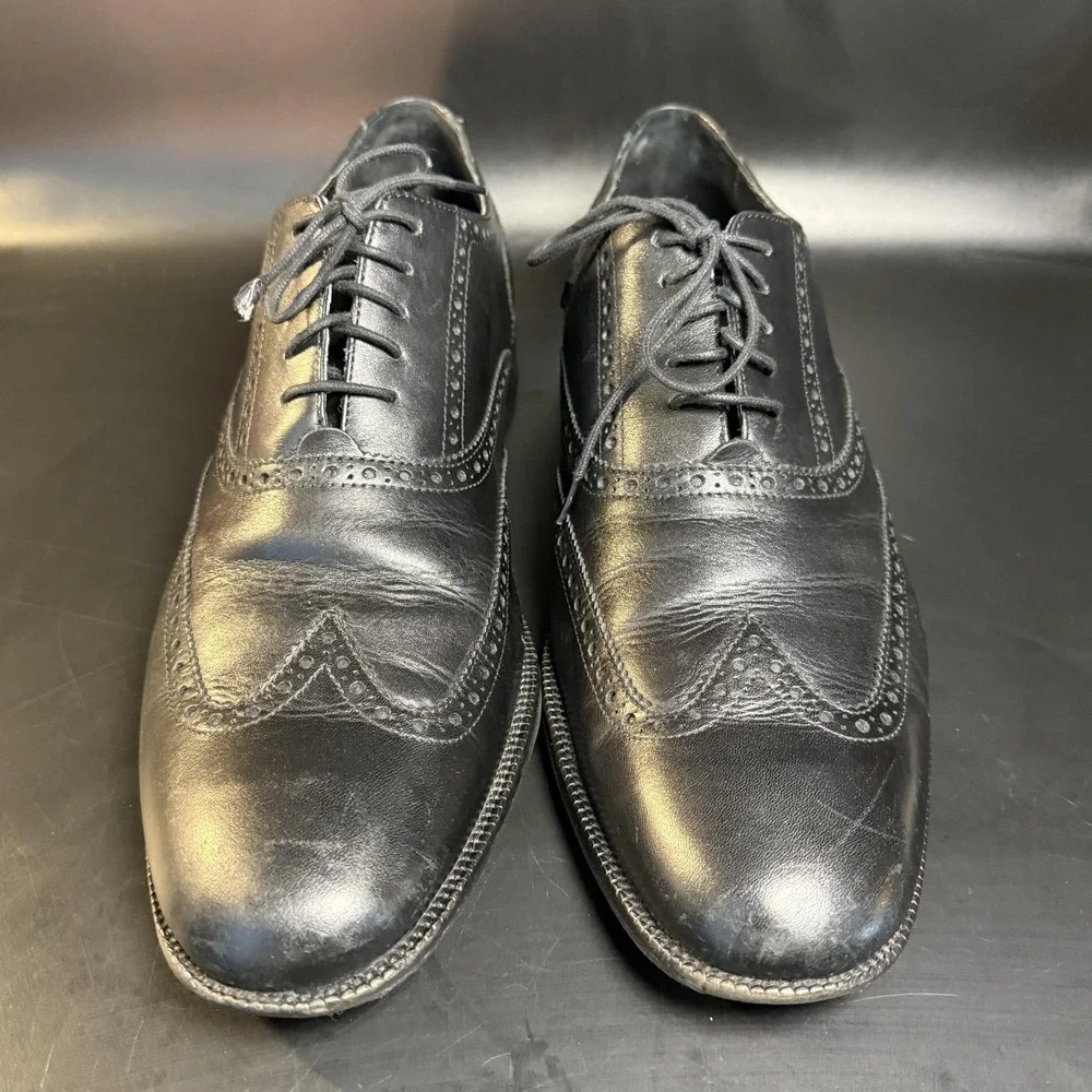Cole‎ Haan Williams Wingtip C12209 Black Leather Oxford Mens Size 13